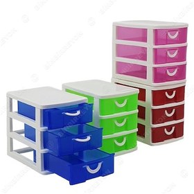 Resim 3 Katlı Çekmeceli Düzenleme Kutusu Organizer 11X12,5X9CM DD140 