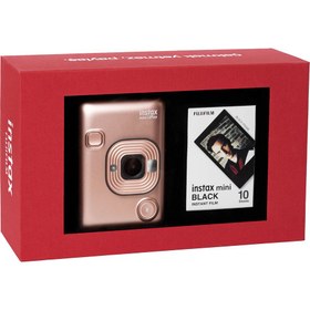 Resim Instax mini LiPlay Blush Gold Fotoğraf Makinesi Kırmızı Special Box-FOTSI00105-LK 