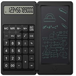 Resim Valkyrie C5 Dijital Çizim Ekranlı Bilimsel Fonksiyonlu E-Writer Hesap Makinesi Katlanabilir Sessiz Tuşlu Siyah 