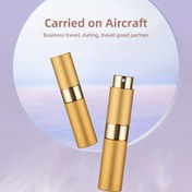 Resim 6 adet takım halinde 2 Taşınabilir Mini Parfüm Atomizer ile 4 Aksesuar, 8ml Seyahat Dolabilir Koku Püskürtme Şişesi, 2 Püskürtme Tüpü, Huni, Damlatıcı, Yaylı Pipet içerir, İş Seyahati için Kompakt Dağıtıcı 