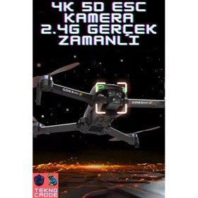 Resim Beboncool GD83 Katlanabilir 4K HD Kameralı Drone 150M Uçuş Mesafesi ile 15DK Süre 