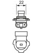 Resim Bosch 1987302026 Ampul Purelight 12v Hır2 9012 55w Px22d İx35 1.7 Crdı 09.2010 Insignia 2.0 Cdtı 11 1987302026 