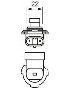 Resim Bosch 1987302026 Ampul Purelight 12v Hır2 9012 55w Px22d İx35 1.7 Crdı 09.2010 Insignia 2.0 Cdtı 11 1987302026 