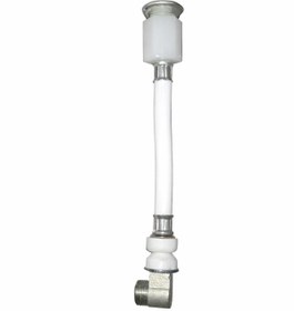 Resim ASIR ARMATÜR Esnek Asma Klozet Taharet Çubuğu Küresel Uçlu Dirsekli Baglantı 24 cm Uzunluk 