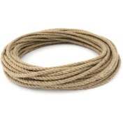Resim Ars 6 mm 80 metre Jüt Halat Kendir Urgan - Dekoratif Halat 
