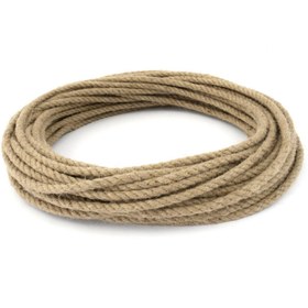 Resim Ars 6 mm 80 metre Jüt Halat Kendir Urgan - Dekoratif Halat 