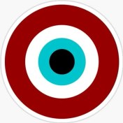 Resim TSC Ilginç Nazar Boncuğu Sticker Duvar Araba Yapıştırma Md8 