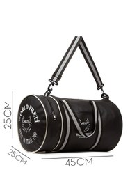 Resim Butik Silindir Sporcu Çantası Siyah Omuz Askılı Fitness Sp 