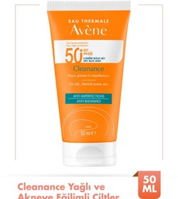 Resim Avene cleanance yağlı ve akneye eğilimli ciltler için spf 50+ güneş koruyucu 50 ml 