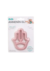 Resim Silikon Diş Kaşıyıcı Annenin Eli Pembe 4 Adet 