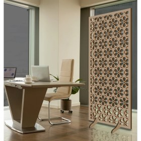 Resim Liar Ahşap Seperatör (Paravan) - KSP-23 - (10 mm) - (69 cm x 139 cm) - (Ham) 