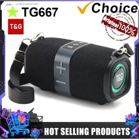 Resim Tg667 Crossbody Led Işık Taşınabilir Bluetooth Hoparlör Dış 