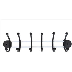 Resim Asvera Safir Serisi 6 Lı Plastik Duvar Askısı Portatif Anahtarlık Çanta Mont Şapka Havlu Askısı Organizer 