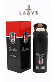 Resim Beşiktaş ÖZEL SERİ LİSANSLI ÇELİK TERMOS KİLLİTLİ KAPAK 500ML YENİ SEZON 