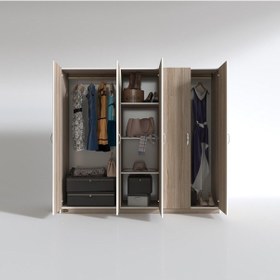 Resim Kenzlife gardırop 5 kapılı horozibiği 180*200*52 crd XLARGE kapaklı gardolap dolap 