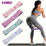 Resim 1 Adet Ağır Hizmet Tipi Polyester Direnç Bandı - Çömelme, Antrenmanlar, Egzersizler için Premium Fitness Aksesuarı - 3 Seviye Esneklik, Dayanıklı, Taşınabilir ve Yer Tasarrufu Sağlayan - Ev Spor Salonu, Seyahat ve Açık Hava Fitness için Mükemmel 