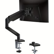 Resim Tek Monitör Standı, Ayarlanabilir Braketli ve VESA 75x75/100x100mm Montaj Tabanlı 13-34 İnçlik Pnömatik Kol - 4.4 ila 9.98 KG'a Kadar LCD Monitörler İçin Uygun 