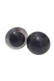 Resim Hasyılmaz Amigurumi Peluş Oyuncak Vidalı Göz Şeffaf Siyah 18mm (10 Adet) 