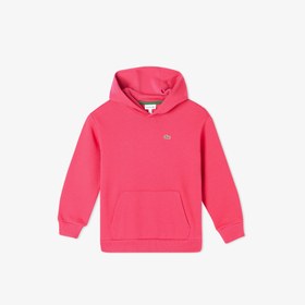 Resim Lacoste Çocuk Kapüşonlu Pembe Sweatshirt 