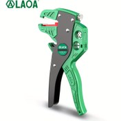 Resim LAOA Çok Fonksiyonlu Tel Soyucu - Otomatik Soyucu & Soyucu Pense, Dayanıklı Paslanmaz Çelik, Yeşil, Elektrikçi Aracı 