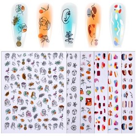 Resim Geeksen "6 Adet 3d Çiçekli Oje Sticker Seti - Kolay Uygulama, Şık Tasarımlar" 