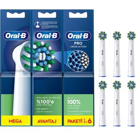 Resim Oral-B CrossAction Yedek Başlık 6'lı 