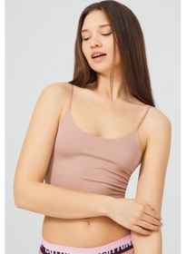Resim Cottonhill Ayarlanabilir İnce Askılı Lazer Kesim Crop Büstiyer 3'lü Paket Renkli-5 