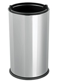 Resim 12 Lt Kapaksız Çöp Kovası Metalik Gri 