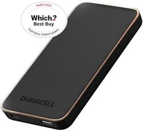 Resim Duracell 10.000mAh Wireless Powerbank Core10 PD 25W ( USB-A, USB-C ) - Siyah 