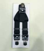 Resim Unisex Yetişkin Lacivert Pantolon Askısı Siyah 