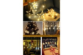 Resim Hidz Perde LED Yıldızlı Saçaklı Animasyonlu 