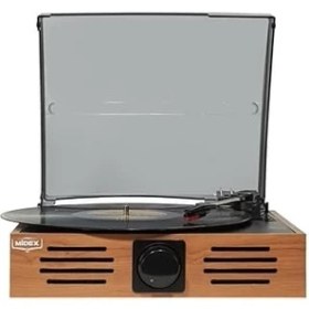 Resim MTX-106OR Nostaljik Retro Pikap Plak Çalar (Bluetooth Aux Hoparlörlü 3 Devir) Iğne Dahil 