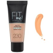 Resim Maybelline New York Fit Me Matte+Poreless Fondöten 230 Natural Buff - Mat Fondöten 