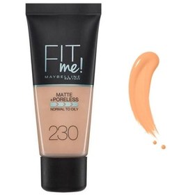 Resim Maybelline New York Fit Me Matte+Poreless Fondöten 230 Natural Buff - Mat Fondöten 