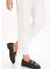 Resim Dakota Kadın Loafer Makosen Casual Tokalı Günlük Ayakkabı Siyah 