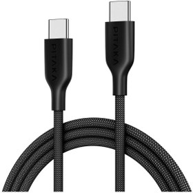 Resim Flex Braided Örgü Type-C to Type-C 60w PD Hızlı Data ve Şarj Kablosu 1.2m Siyah 