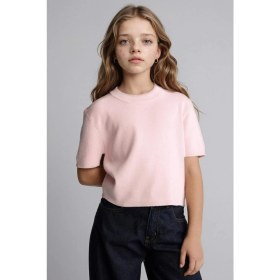 Resim DeFacto Regular Fit Bisiklet Yaka Ribana Kazak Kız Çocuk G6858A826SM 