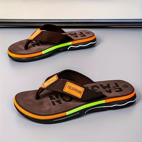 Resim Erkekler için Trendy Tek Renk Terlikler - Rahat Tabanlı, Dayanıklı ve Şık, Plaj & Günlük Kullanım, Yeni Yaz Sandaletleri, Erkek Slip-On Parmak Arası Terlikleri, Hafif Ev Terlikleri, 7 Farklı Kıyafet Stili İçin Yumuşak Tabanlı Plaj Ayakkabıları 