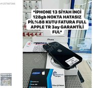 Resim Apple iPhone 13 İkinci El TR | 128 GB | Siyah İkinci El *İPHONE 13 SİYAH İNCİ 128gb NOKTA HATASIZ PİL%88 FULL