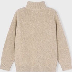 Resim Mayoral Bej Erkek Çocuk Fermuarlı Yaka Kazak 4375 Bej 