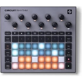 Resim Delixa Novation Circuit Rhythm Groovebox Synthesizer: Yapmak ve Performans Sergilemek Için 8 Örnek Parçaya 