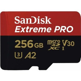 Resim Sandisk Extreme Pro 256Gb Micro Sdxc Uhs-I U3 A2 V30 Hafıza Kartı 