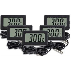 Resim Dc-1 Pano Tipi Soketli Termometre 5' Li Paket 