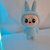 Resim Mavi Labubu Figür – (12 Cm) 