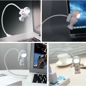 Resim Almira Butik ® USB Astronot Gece Lambası, Masa Lambası, Kitap Okuma Lambası Işığı 
