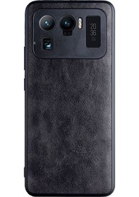 Resim Xiaomi Mi 11 Ultra Kamera Korumalı Deri Kaplama Kılıf - Al8120 