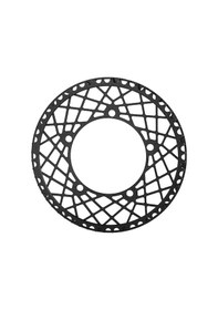 Resim West Bıkıng Katlanır Bisiklet Alüminyum Alaşımlı Su Geçirmez Krank Takımı, Renk: 56t Siyah Siyah 