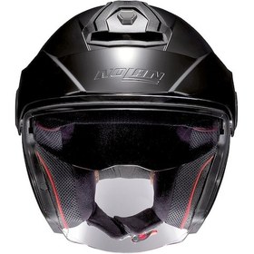 Resim Nolan N40-5 06 Classıc N-Com 010 Açık Motosiklet Kaskı Mat Siyah 