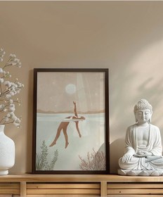 Resim Çerçevesiz Poster Ay Işığında Teslimiyet 