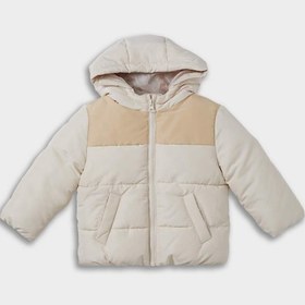 Resim Defacto Erkek Bebek Su Geçirmez Kapüşonlu Fermuarlı Şişme Mont E8270a525aubg319 Bej 